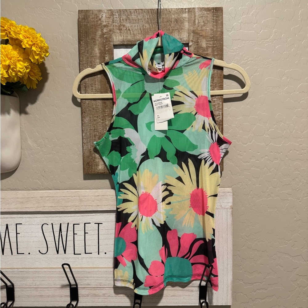 AFRM mint daisy top new w  tags size xs